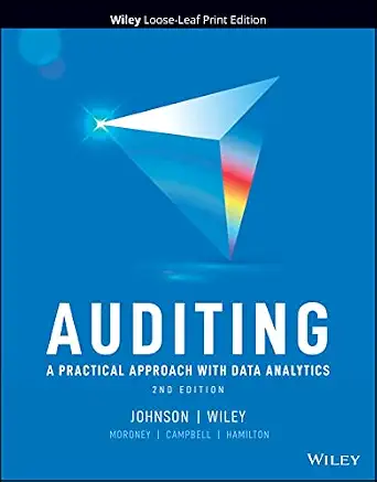 Auditing: A Practical Approach with Data Analytics