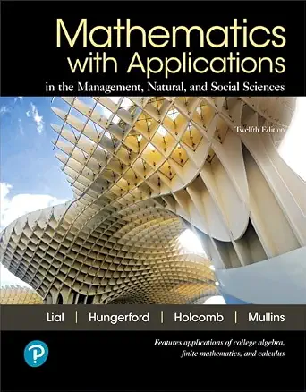 Mathematics with Applications in the Management, Natural, and Social Sciences
