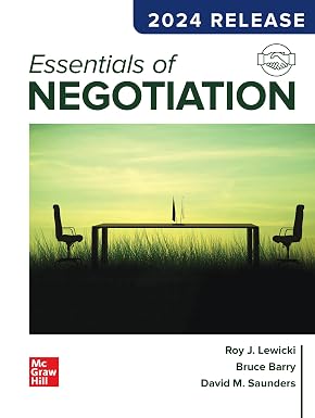 Essentials of Negotiation